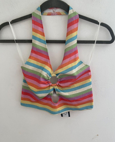 New primark halter neck crop - new,