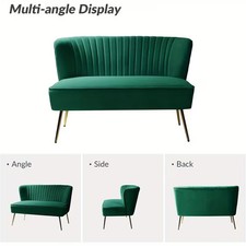 Modern Velvet Loveseat Sofa -