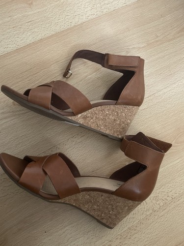 Clarks sandals wedge - wedge, cork