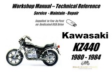 Kawasaki  KZ440 KZ 440 Service