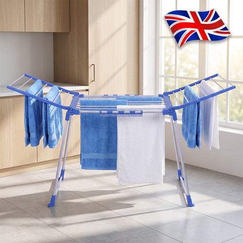 Winged folding clothes airer - folding,