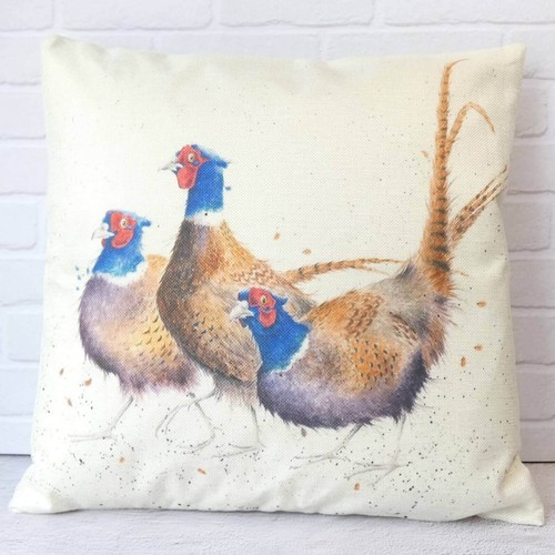 Pheasant cushion cover - cushion,
