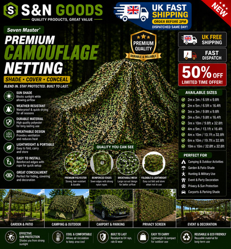 Large camouflage net - 2*3m/4*6m,