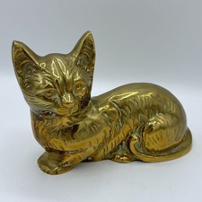 Vintage Brass Cat Kitten