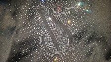 Black, sparkly, crystals