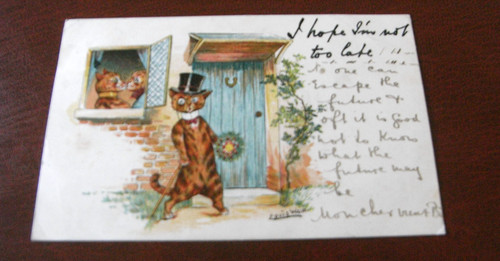 Original louis wain - , signed
