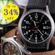 Military Date Quartz Vintage