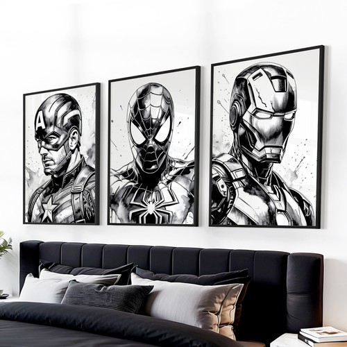 Set marvel avengers black - of,