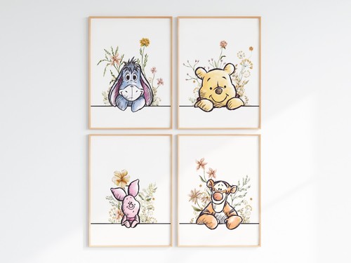 Winnie the pooh wall art - the,