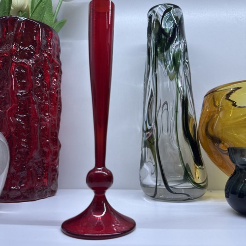 Whitefriars ruby red glass - red,