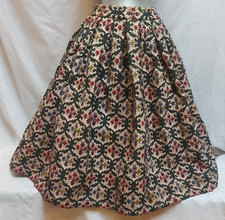 Original 1950's/60's Dirndl Skirt heavyweight Brocade 24" Waist - Dance/Stage