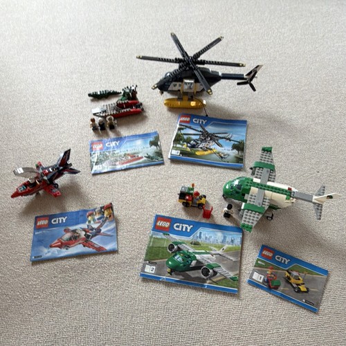 Lego city aircraft flying - city,