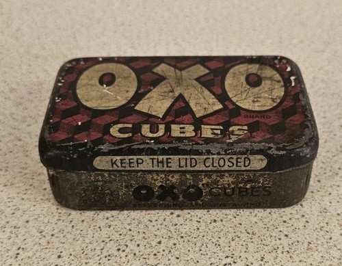Vintage oxo cube tin pack - cube,
