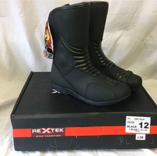 Rextek motorcycle boots black