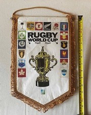 Rugby World Cup 1991 memorabilia hanging Pennant