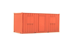 20ft CONTAINER SITE OFFICE RED