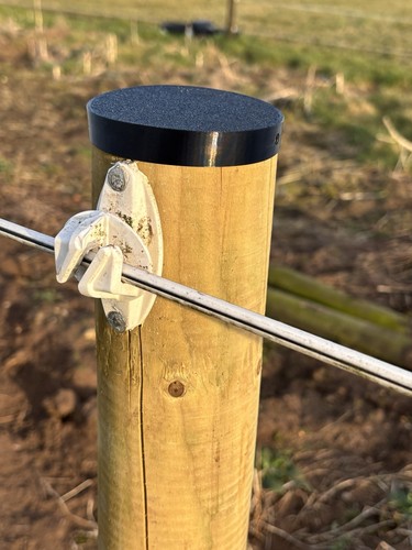 Fence post cap - fence, round