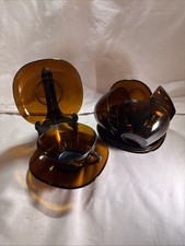 Pyrex Brown Cup & saucer 10pc Set