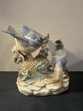Vintage Porcelain Blue Jay