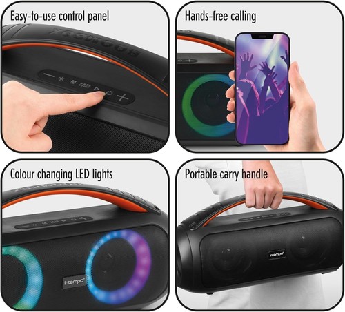 Portable bluetooth boombox - bluetooth,