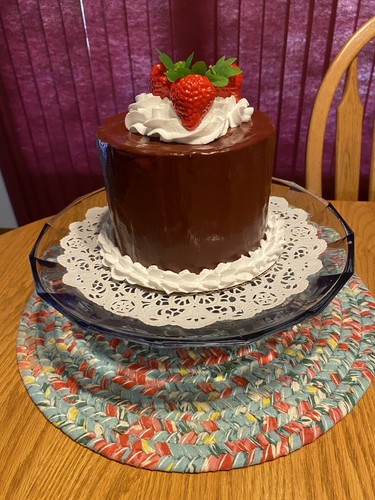 Fake handmade chocolate cake - handmade,