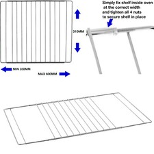 2x Wide Universal Oven Grill