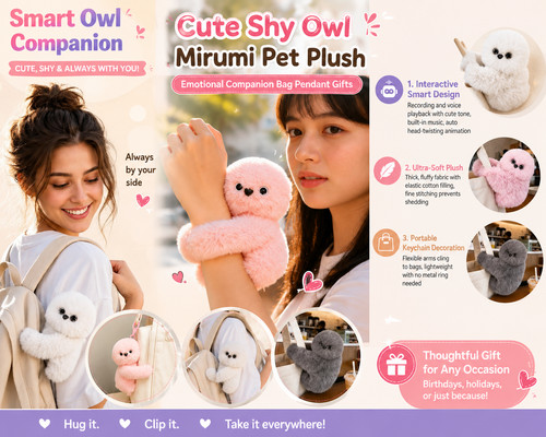 Cute shy owl mirumi pet - cute,
