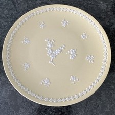 Wedgwood Yellow  Primrose Jasper ware Prunus 8’ Large Plate