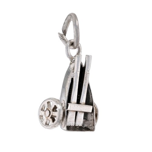 Boat trailer charm sterling - -,