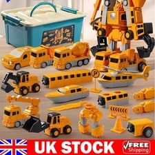 35pcs/set Magnetic Transform Engineering Car Assembled Toys Kids Gifts UK