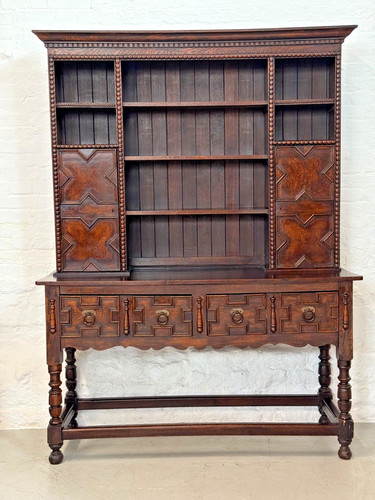 Antique jacobean revival oak - jacobean,