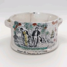 Sunderland Double Handled Pot 19th Century Lustreware The Sailors Fairwell