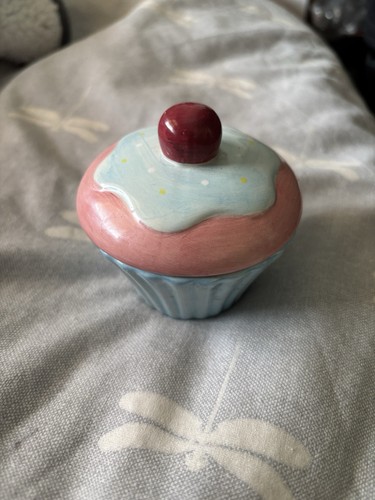 Cute ceramic cupcake - ceramic, tea