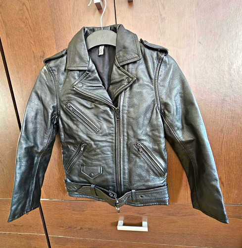 Women black leather - black,