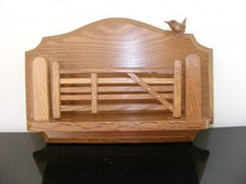  BOB WRENMAN HUNTER  OAK FARM GATE LETTER RACK EX- MOUSEMAN APPRENTICE CRITTER