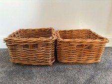 Ikea  Small Square Wicker Willow Basket