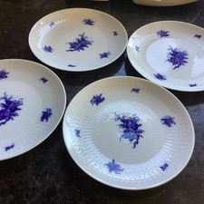Rosenthal Romance Blue Flower Plates 6.75”