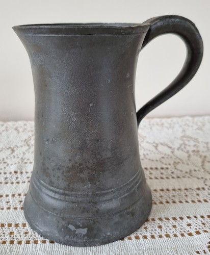 Antique one pint - , pewter