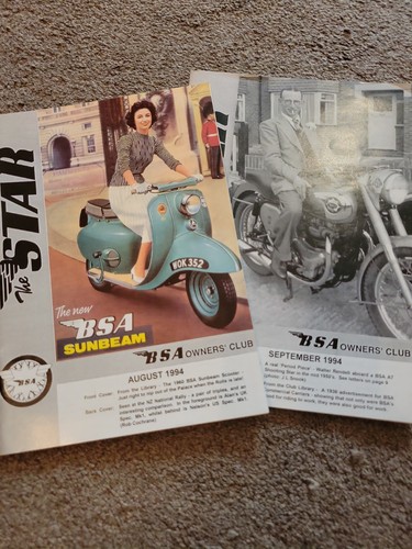 Vintage bsa the star magazine - star,