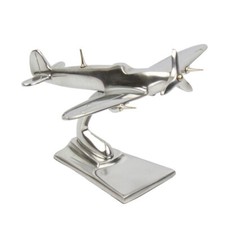 Supermarine Spitfire Fighter WW2 Model Display Aircraft Polished Aluminium NEW