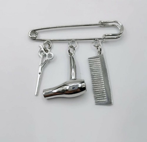 Silver scissors comb - silver, &