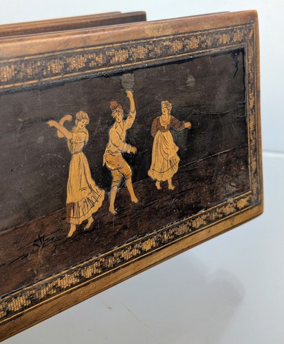 Antique sorrento inlaid - inlaid, olive