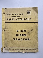 McCORMICK INTERNATIONAL B250 TRACTOR PARTS CATALOGUE