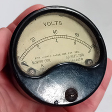Antique World War Two Period Moving Coil Voltmeter 1941