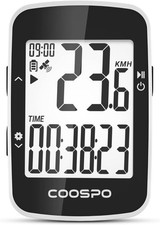 COOSPO Bike Computer Wireless GPS Bluetooth Speedometer Odometer IPX7 (BC26)