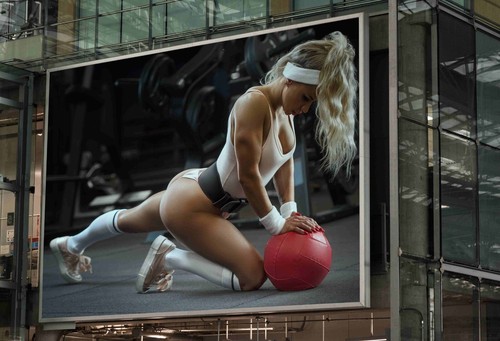 Sexy women gym bum poster - women,