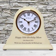 Mum Engraved Birthday Wooden Clock 50th 60th 70th 80th 90th Mummy Mom Gift Idea