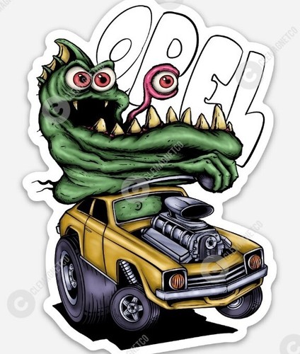 Opel sticker oddrods odd - opel, rod