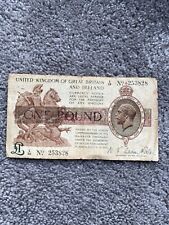 Old £1 One Pound Note made