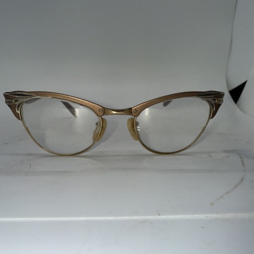 Vtg 1950s 60s - gold, eye